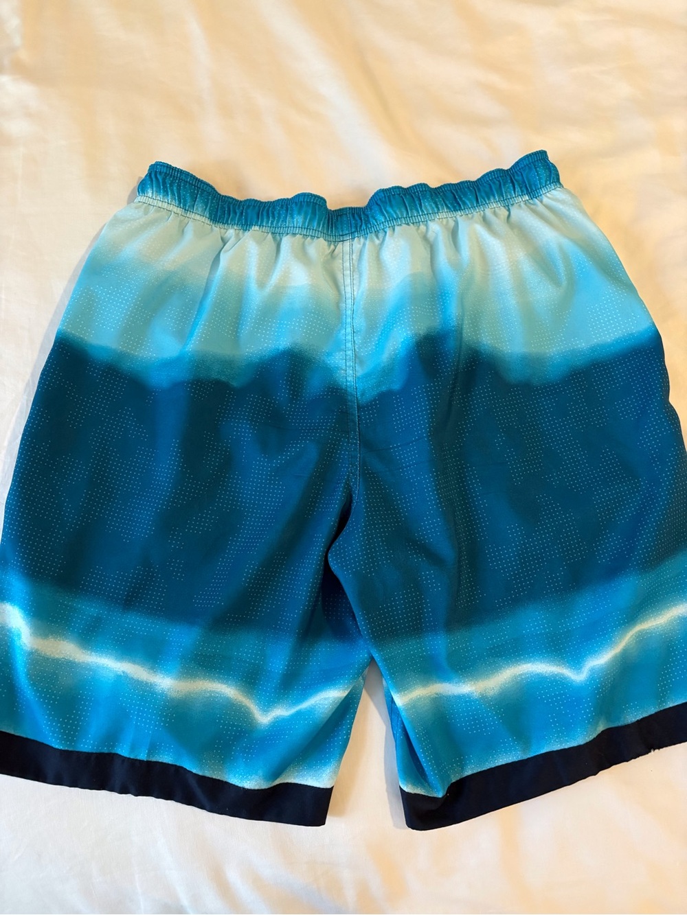 Nike Teal to Navy Ombre Swim Board Shorts - Picture 3 of 8